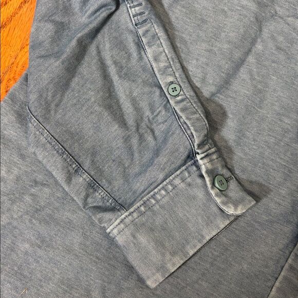 Lululemon Commission Long-Sleeve Shirt Enzyme Dye Mineral Blue Men’s M - Picture 6 of 10